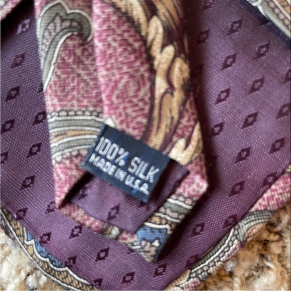 Sturbridge 100% Silk Retro Tie USA Made - Picture 3 of 4